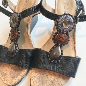 Reaction Kenneth Cole Jeweled Wedge Sandal
